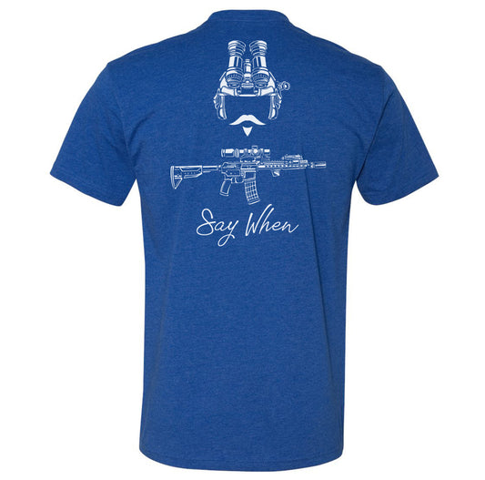 The Gentleman Operator "I'm your huckleberry" back logo