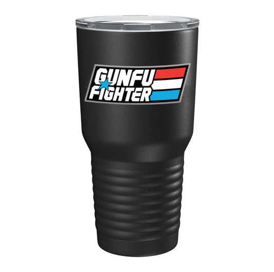 GunFuFighter Logo RWB Tumbler