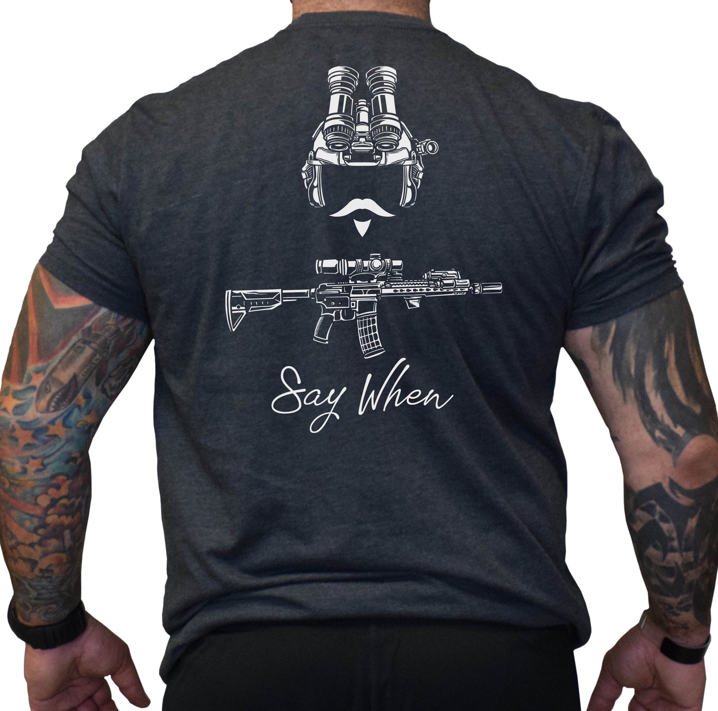 The Gentleman Operator  "I'm your huckleberry" Front and back logo